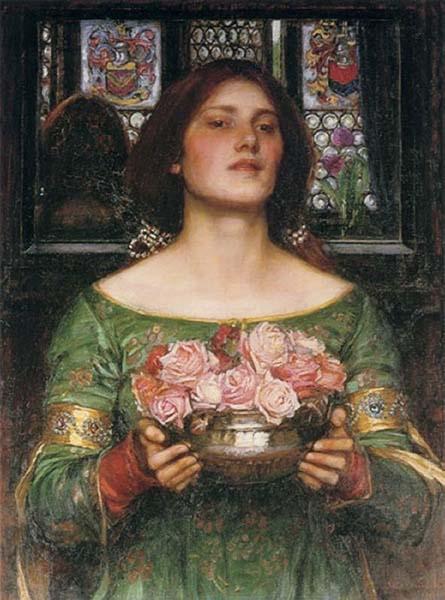 John William Waterhouse Gather Ye Rosebuds While Ye May... oil painting picture